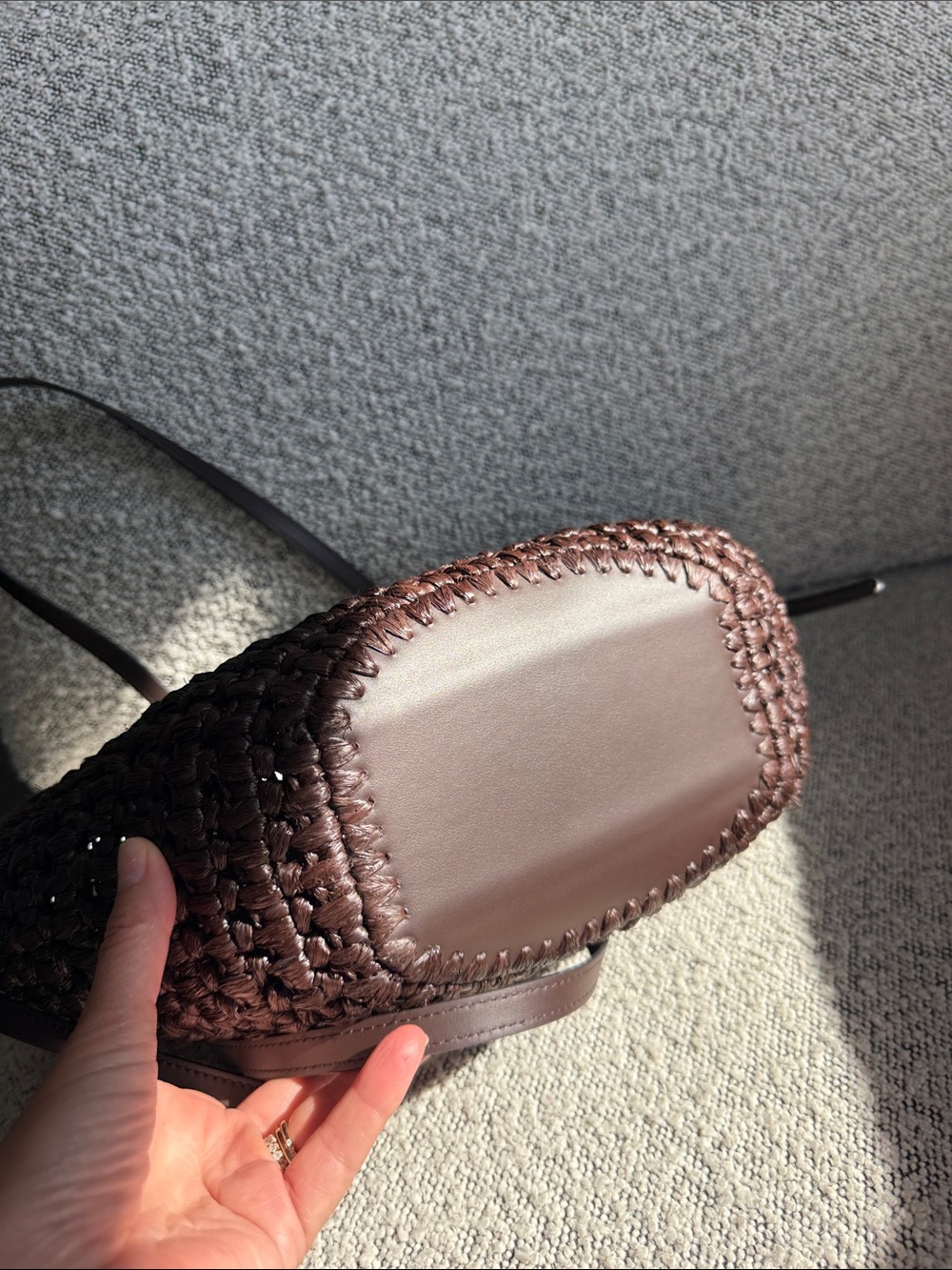 Polene Mini Cyme Raffia Ebony - Picture 3 of 6